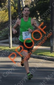 After months of marathon pace, my form shows I am pressing the pace. My heel is about to pound into the pavement here.